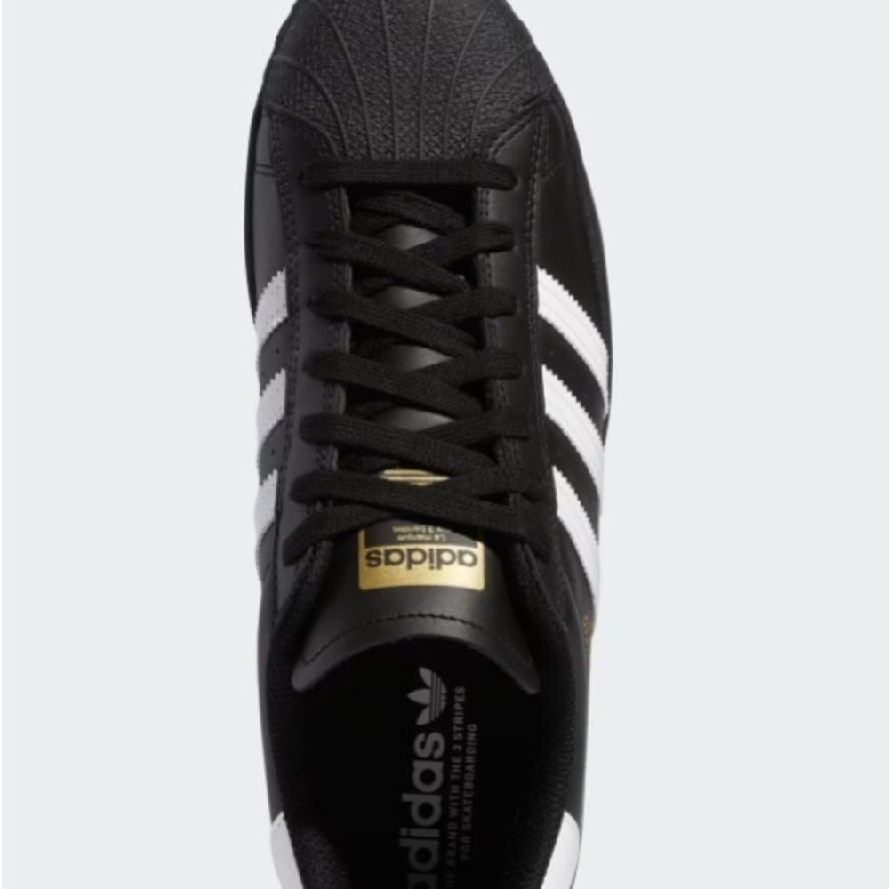 Adidas Superstar ADV Black and White size 1 1/2